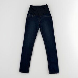 James Jeans Womens Casual High Waist Skinny Maternity Jeans Dark Blue Size 25
